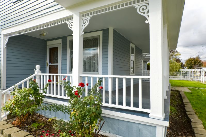 Porch with Custom Railings