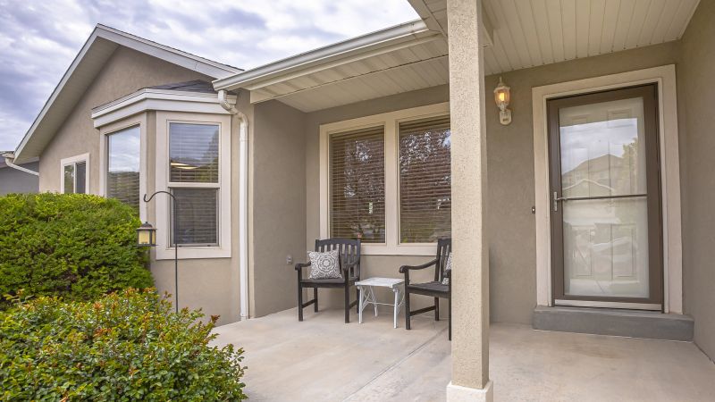 Porch with Built-in Seating
